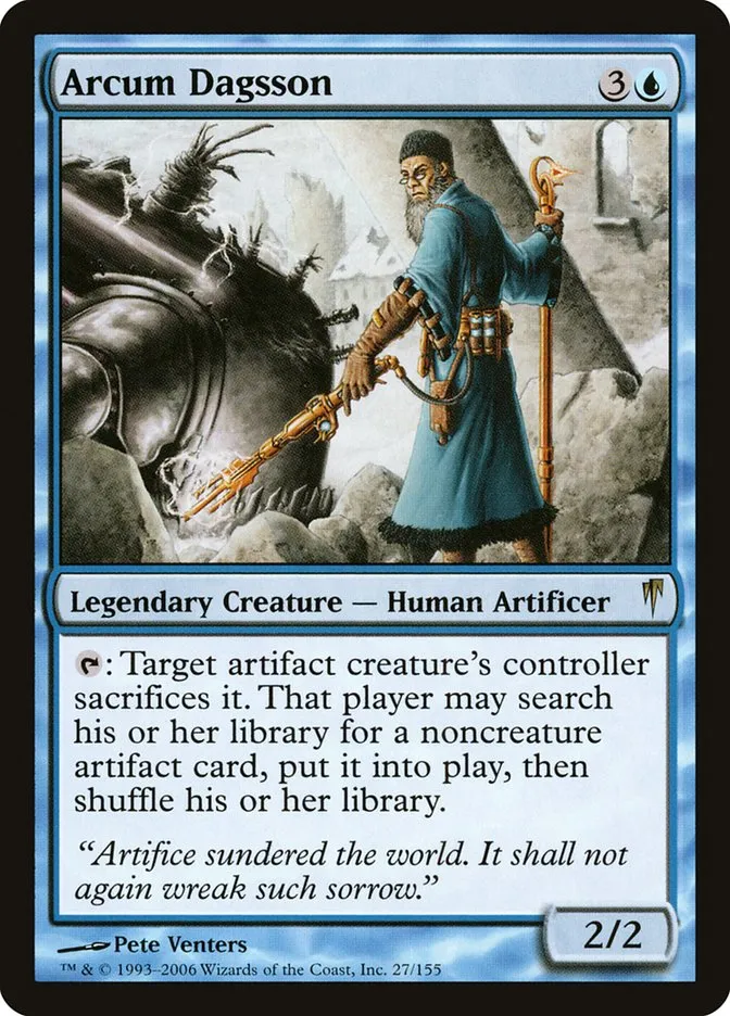 2006 Coldsnap Arcum Dagsson [Foil] rare #27 rare card image