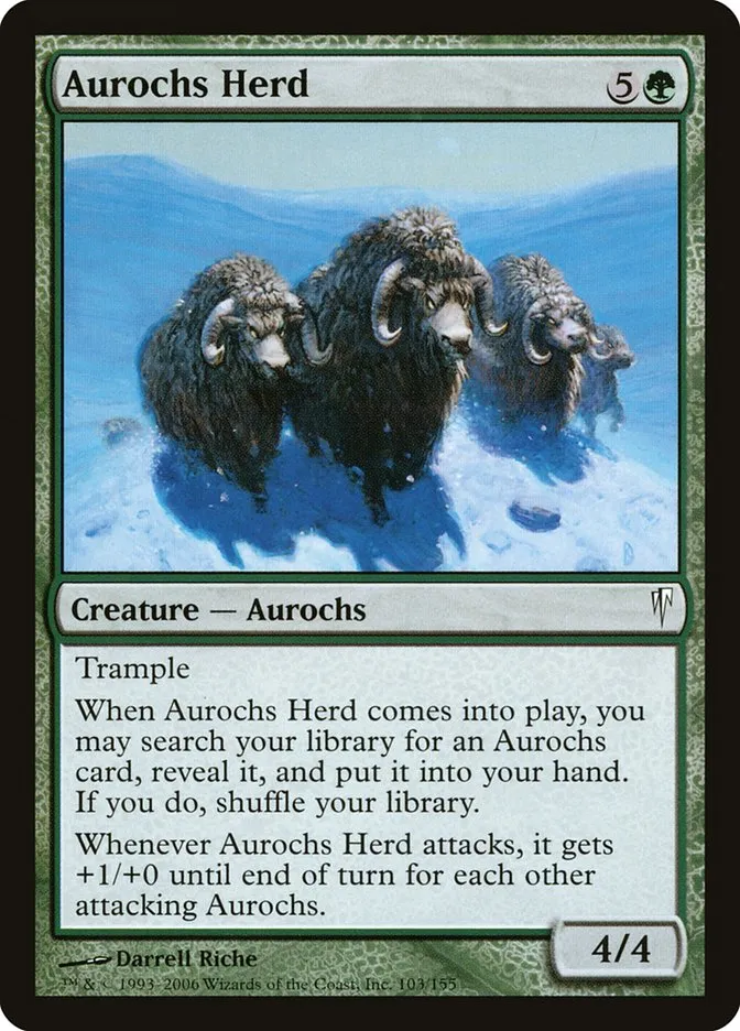 2006 Coldsnap Aurochs Herd common #103 common card image