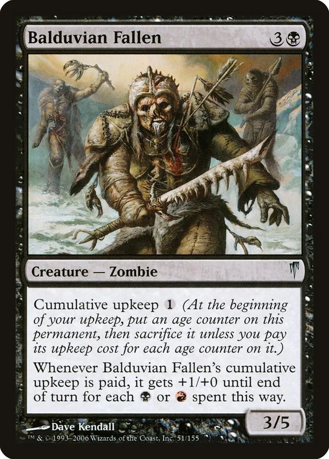 2006 Coldsnap Balduvian Fallen uncommon #51 uncommon card image