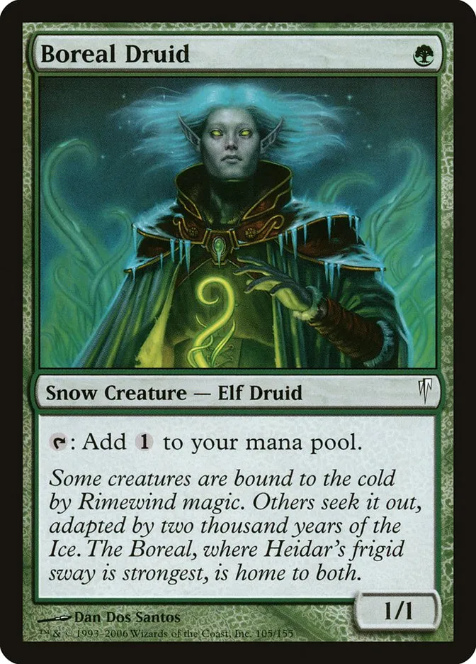 2006 Coldsnap Boreal Druid common #105 common card image