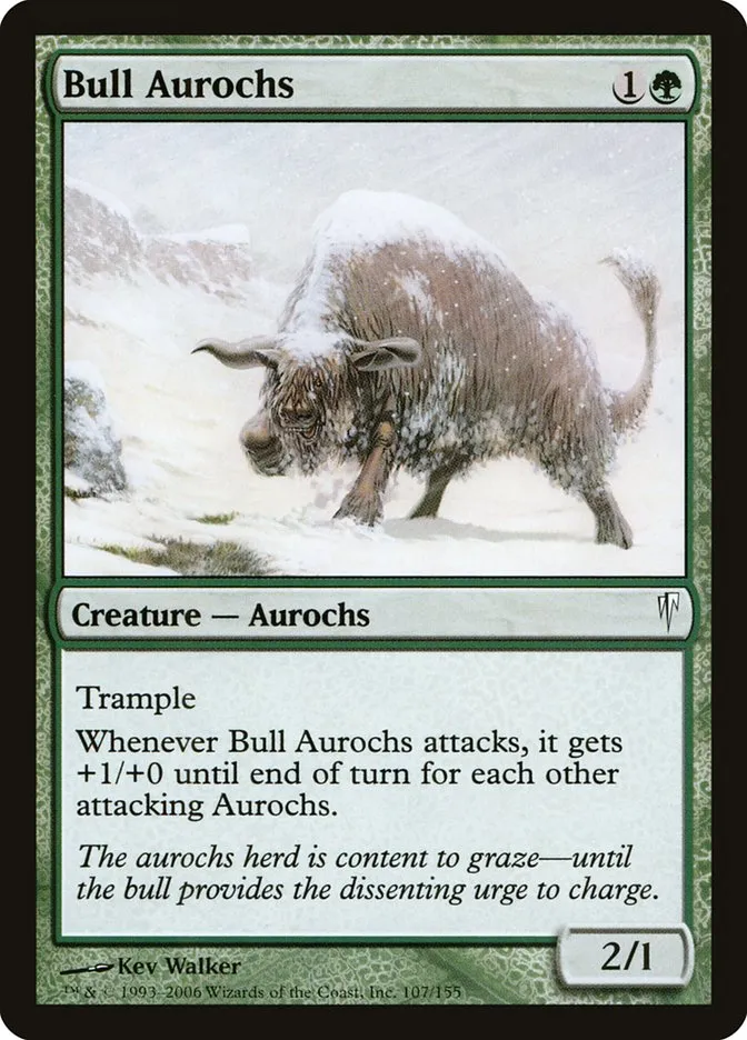 2006 Coldsnap Bull Aurochs #107 common card image