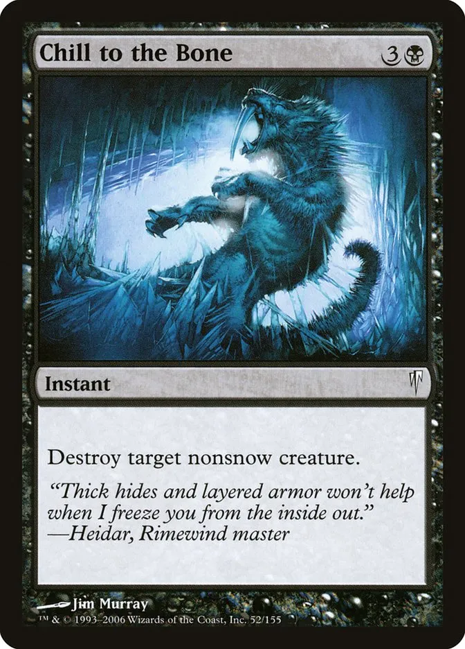 2006 Coldsnap Chill to the Bone common #52 common card image