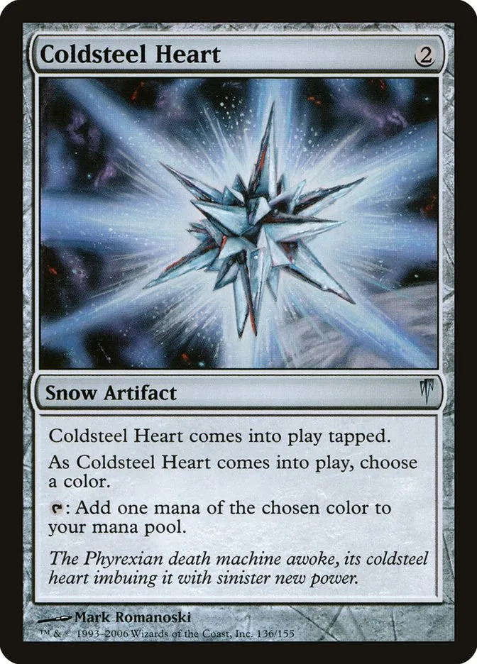 2006 Coldsnap Coldsteel Heart #136 uncommon card image