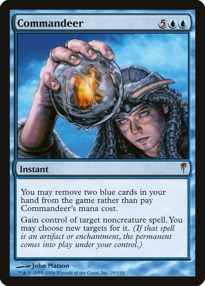 2006 Coldsnap Commandeer rare #29 rare card image