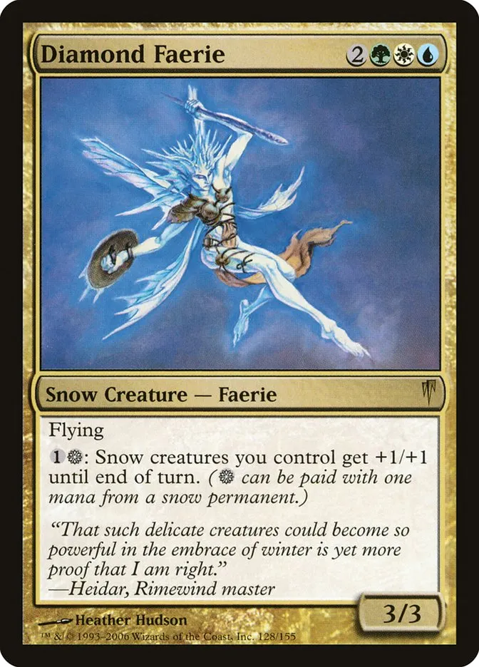 2006 Coldsnap Diamond Faerie #128 rare card image