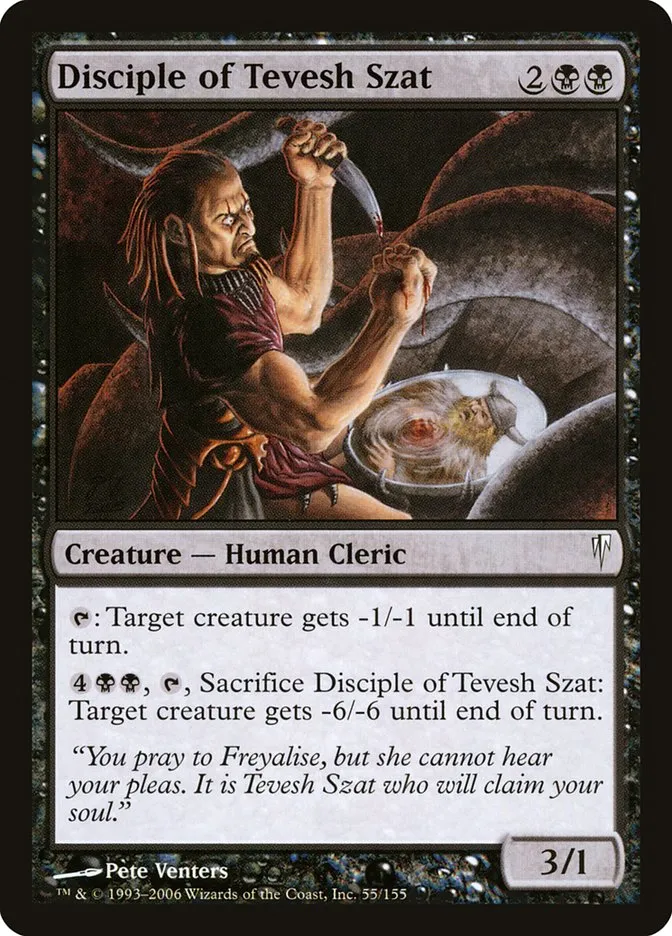 2006 Coldsnap Disciple of Tevesh Szat #55 common card image