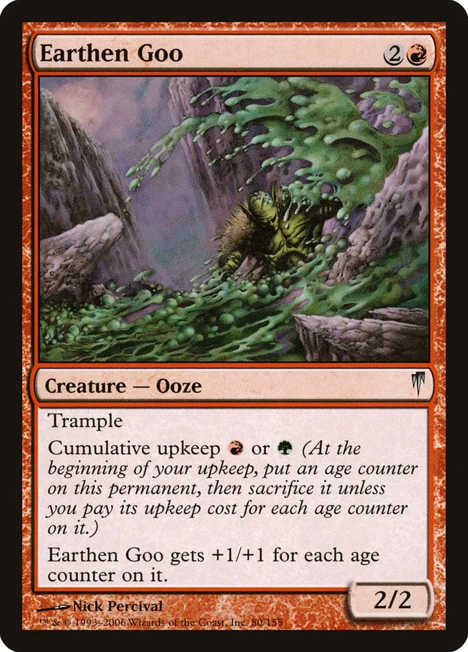 2006 Coldsnap Earthen Goo #80 uncommon card image