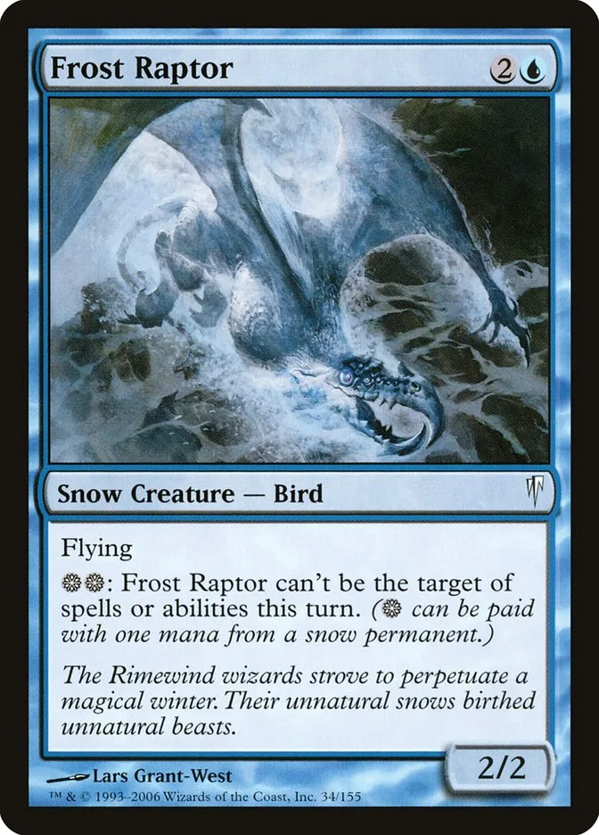 2006 Coldsnap Frost Raptor common #34 common card image