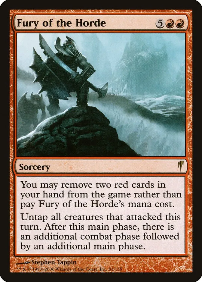 2006 Coldsnap Fury of the Horde #81 rare card image