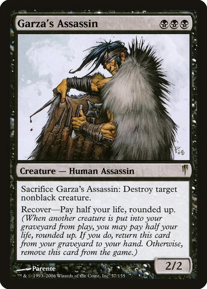 2006 Coldsnap Garza's Assassin [Foil] rare #57 rare card image