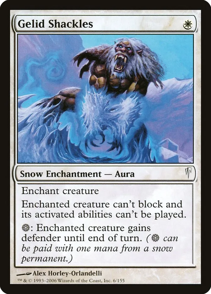 2006 Coldsnap Gelid Shackles common #6 common card image