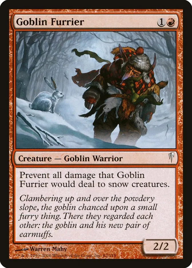2006 Coldsnap Goblin Furrier common #82 common card image
