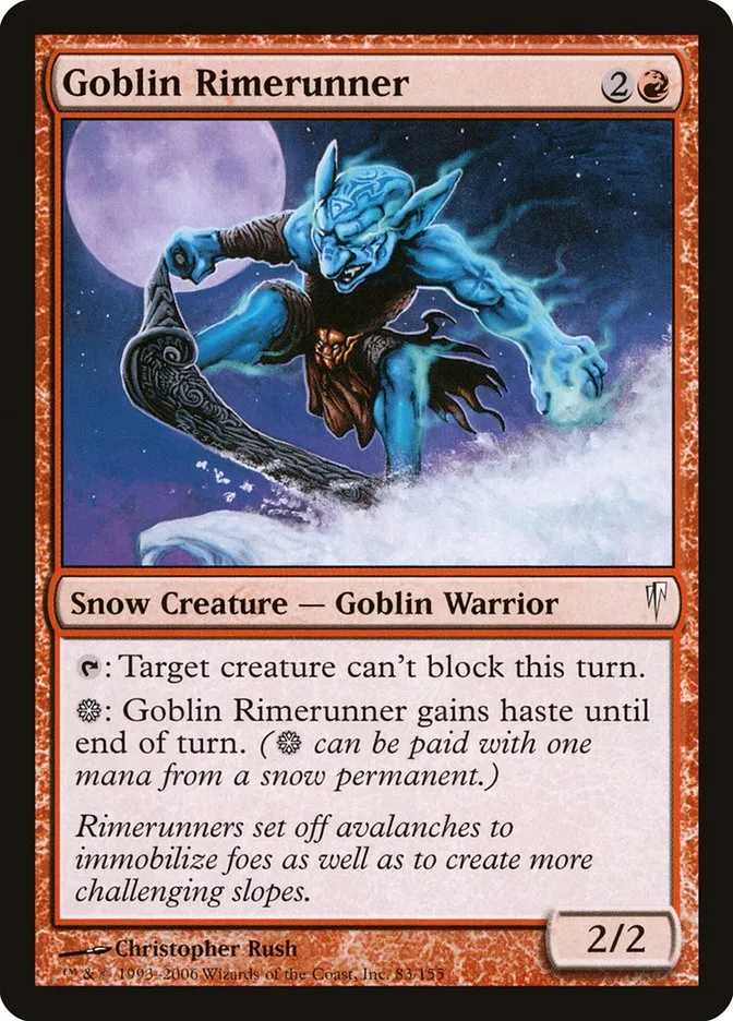 2006 Coldsnap Goblin Rimerunner common #83 common card image