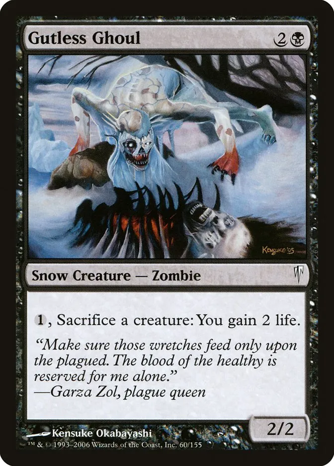 2006 Coldsnap Gutless Ghoul #60 common card image
