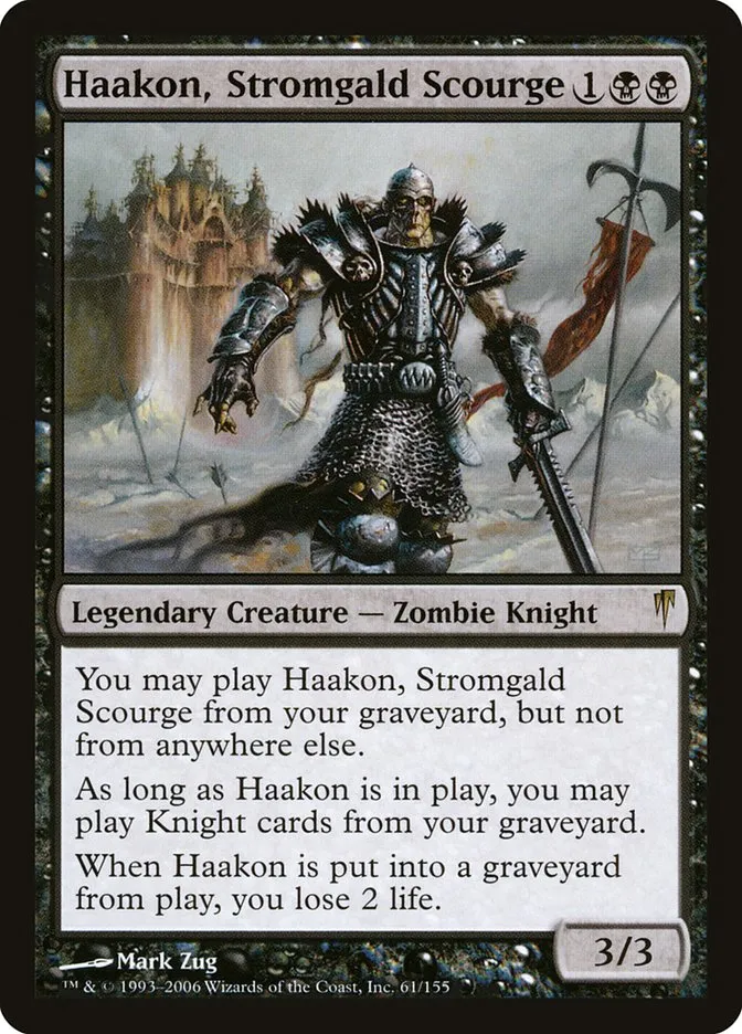 2006 Coldsnap Haakon, Stromgald Scourge #61 rare card image