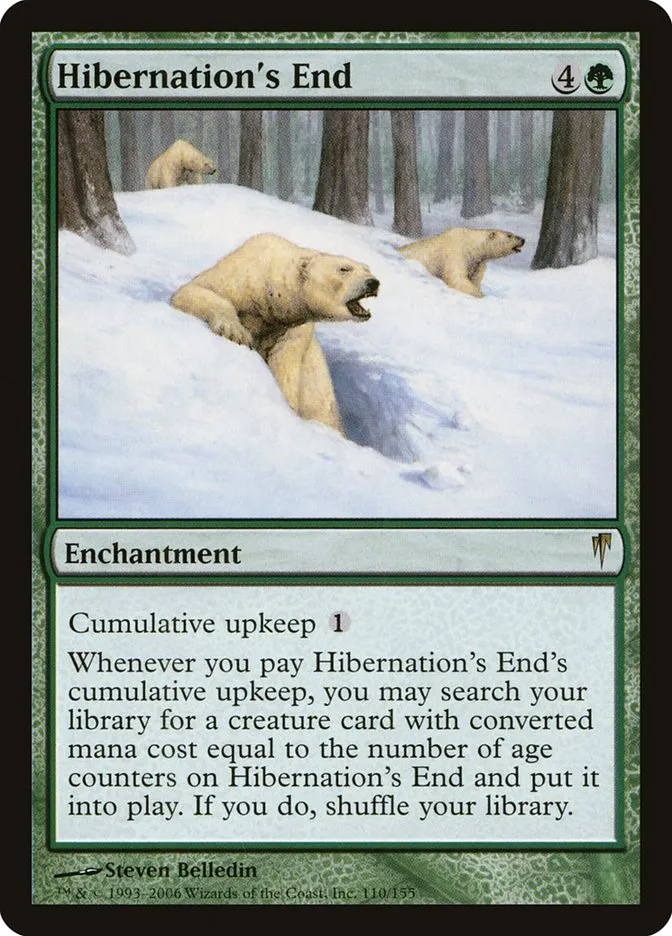 2006 Coldsnap Hibernation's End #110 rare card image