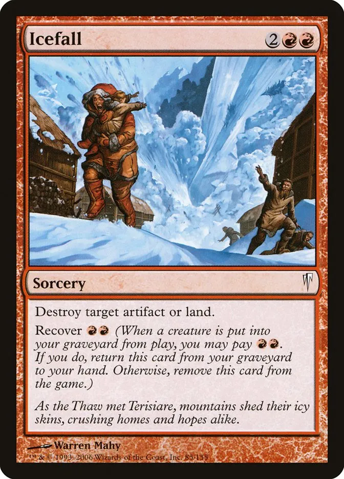 2006 Coldsnap Icefall common #85 common card image