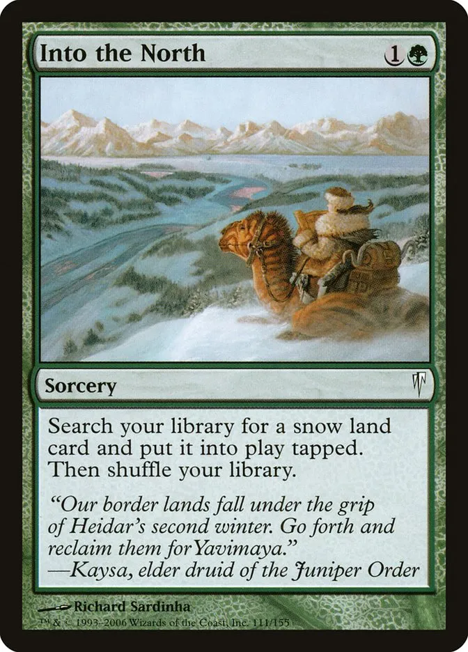 2006 Coldsnap Into the North [Foil] common #111 common card image