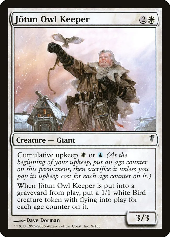 2006 Coldsnap Jötun Owl Keeper #9 uncommon card image
