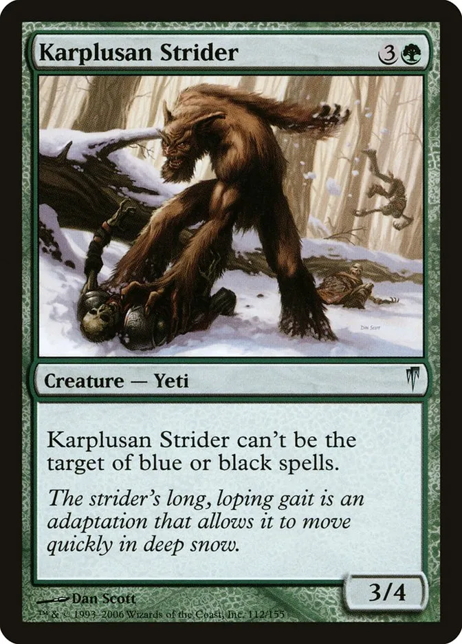 2006 Coldsnap Karplusan Strider uncommon #112 uncommon card image