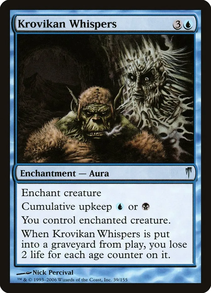 2006 Coldsnap Krovikan Whispers #39 uncommon card image