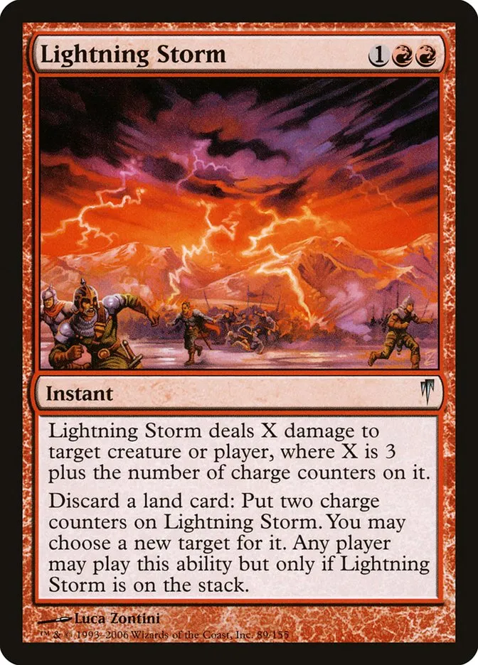 2006 Coldsnap Lightning Storm uncommon #89 uncommon card image