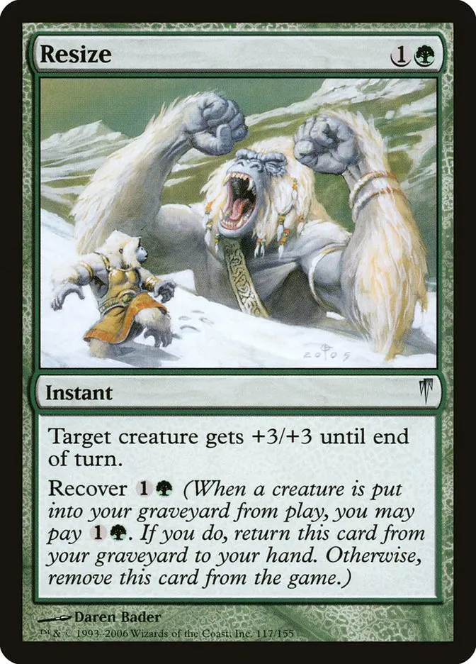 2006 Coldsnap Resize #117 uncommon card image