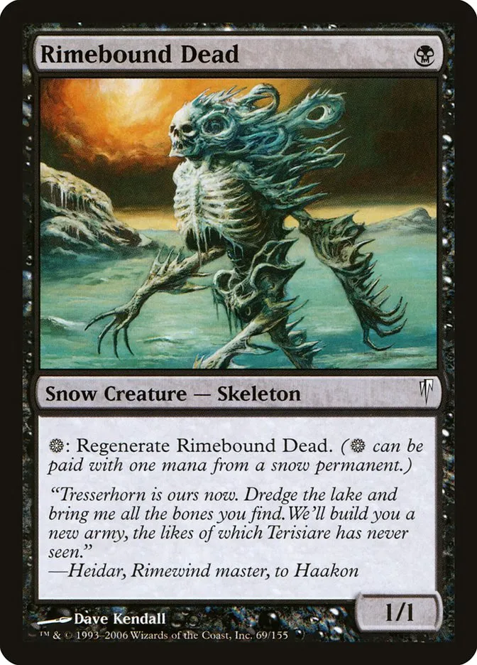 2006 Coldsnap Rimebound Dead [Foil] common #69 common card image