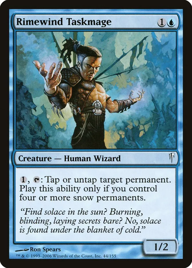 2006 Coldsnap Rimewind Taskmage common #44 common card image