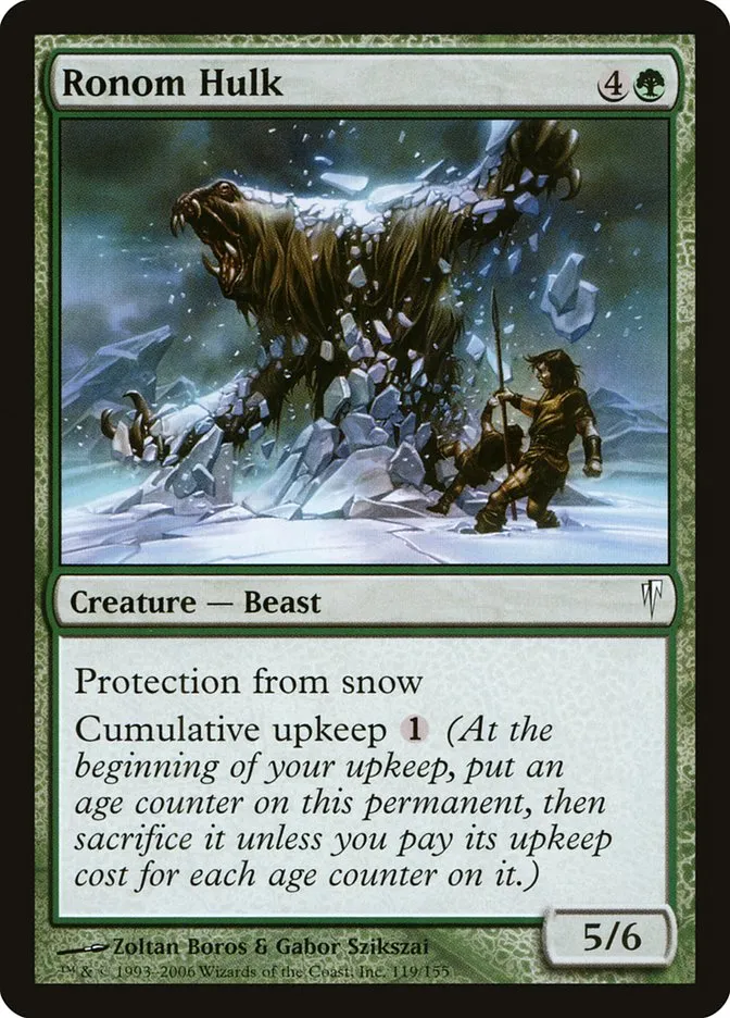 2006 Coldsnap Ronom Hulk common #119 common card image