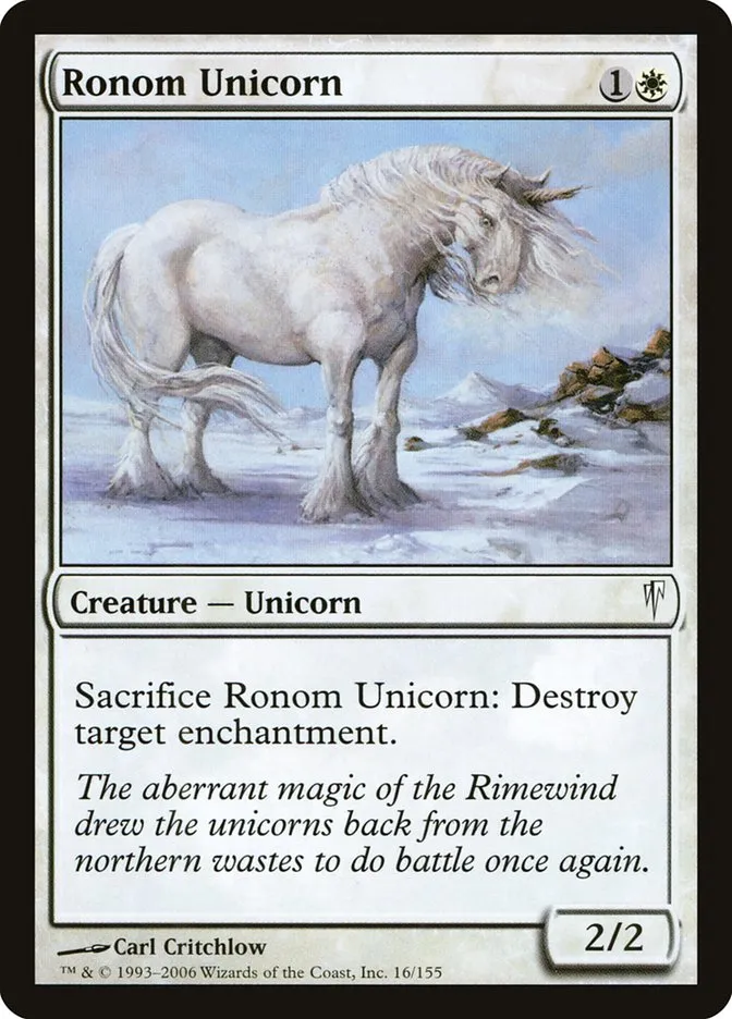 2006 Coldsnap Ronom Unicorn common #16 common card image