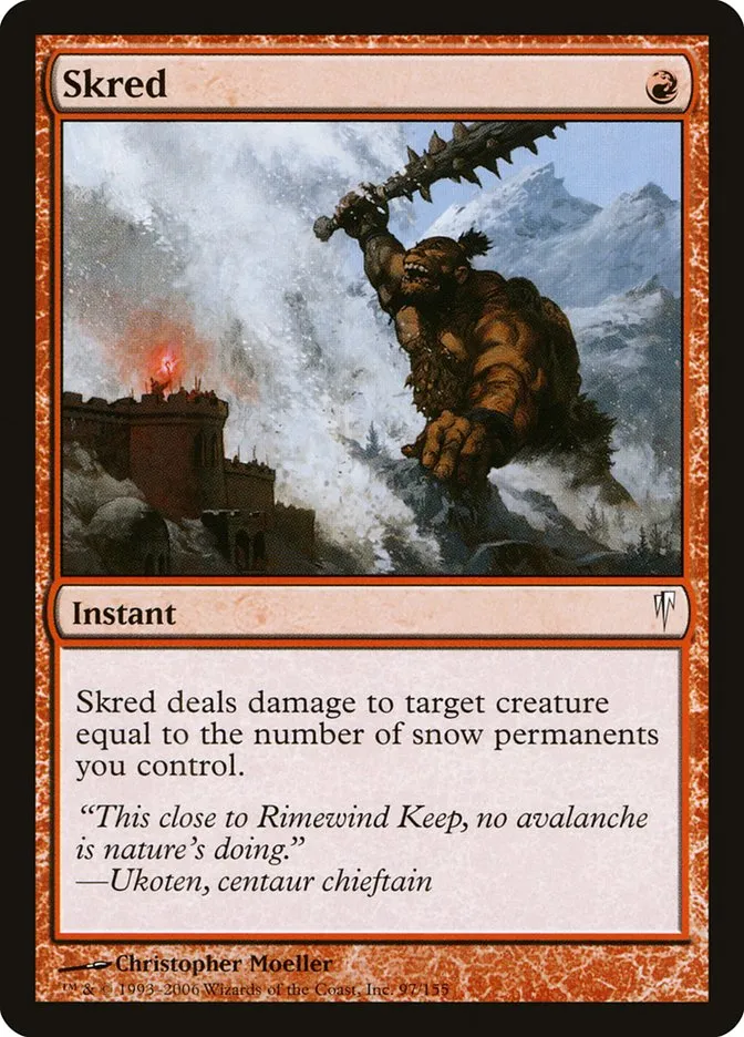 2006 Coldsnap Skred common #97 common card image