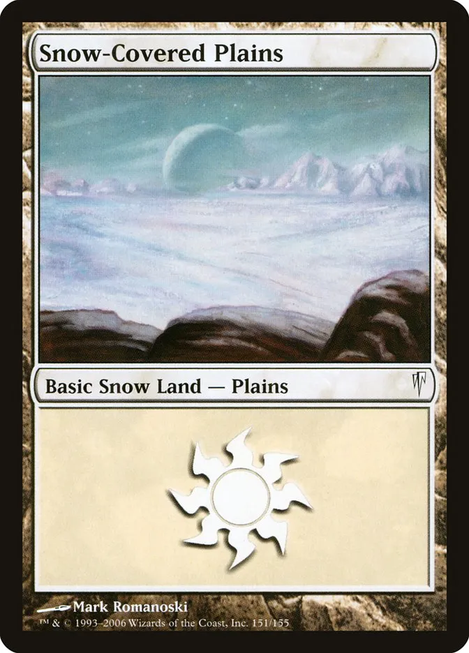 2006 Coldsnap Snow-Covered Plains #151 common card image
