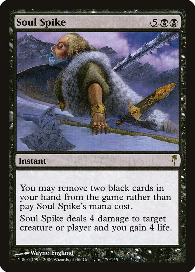2006 Coldsnap Soul Spike [Foil] rare #70 rare card image