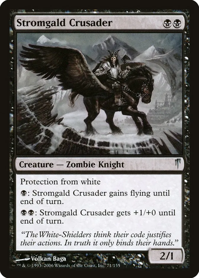 2006 Coldsnap Stromgald Crusader uncommon #71 uncommon card image