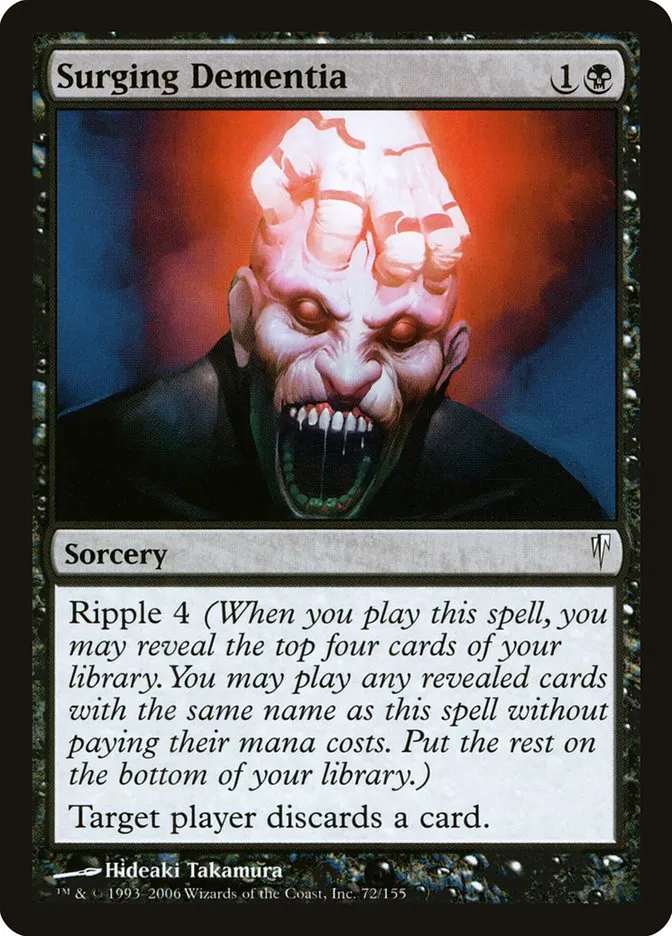 2006 Coldsnap Surging Dementia common #72 common card image