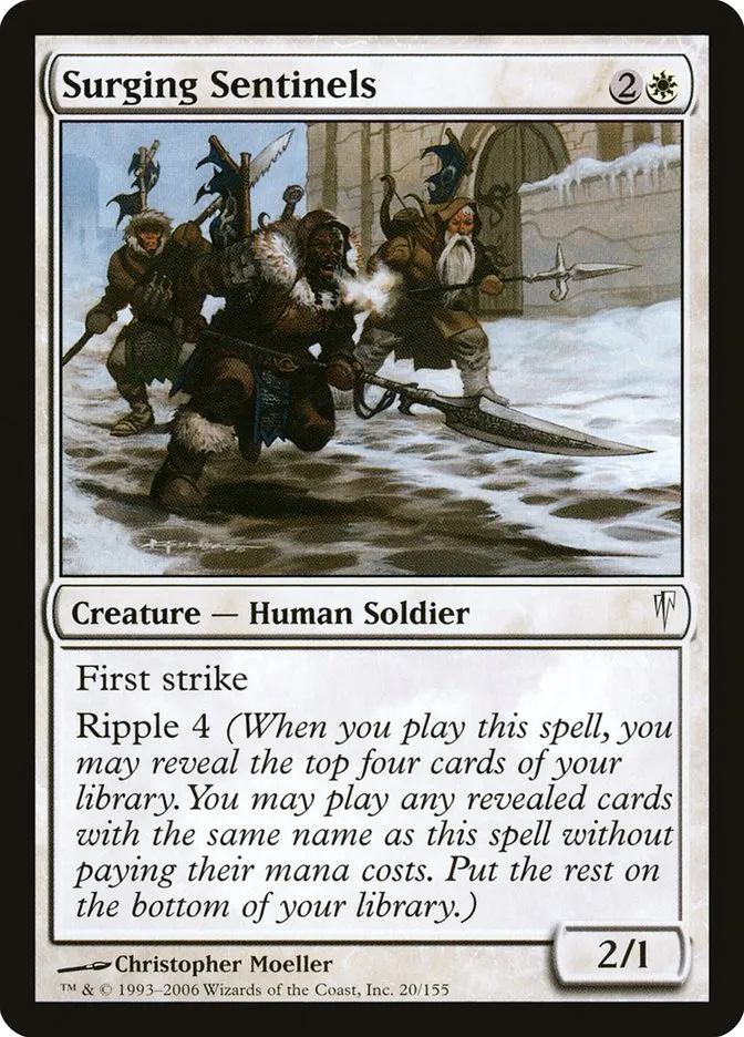 2006 Coldsnap Surging Sentinels common #20 common card image