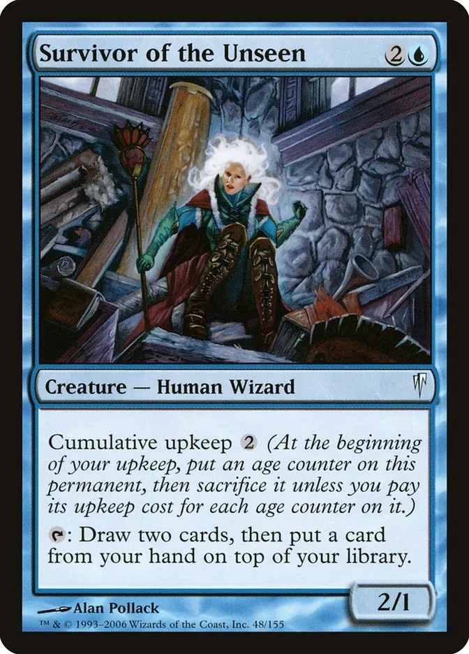 2006 Coldsnap Survivor of the Unseen #48 common card image