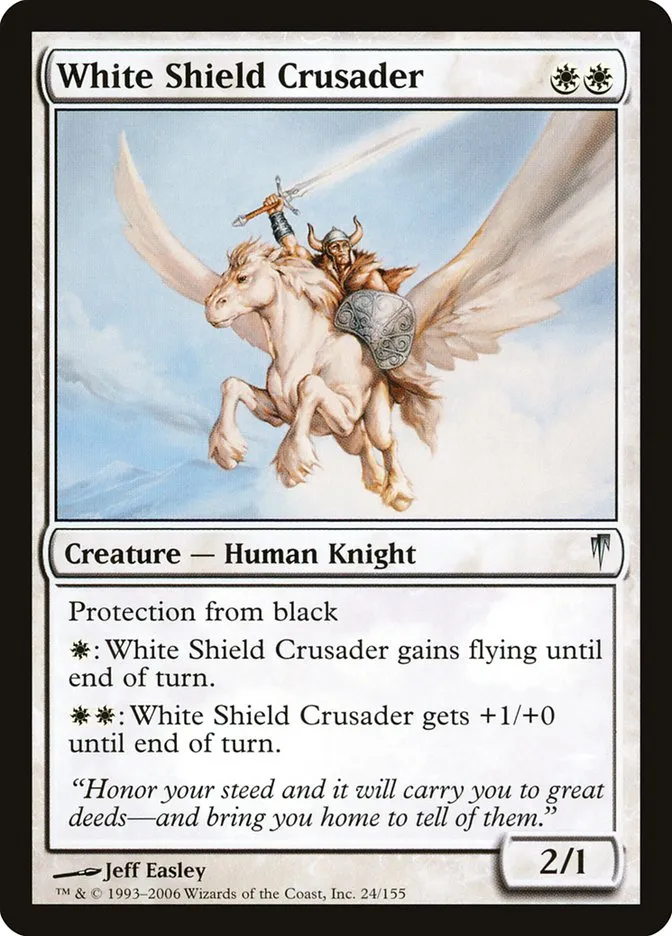 2006 Coldsnap White Shield Crusader uncommon #24 uncommon card image