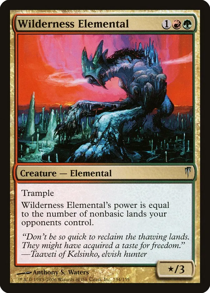2006 Coldsnap Wilderness Elemental uncommon #134 uncommon card image