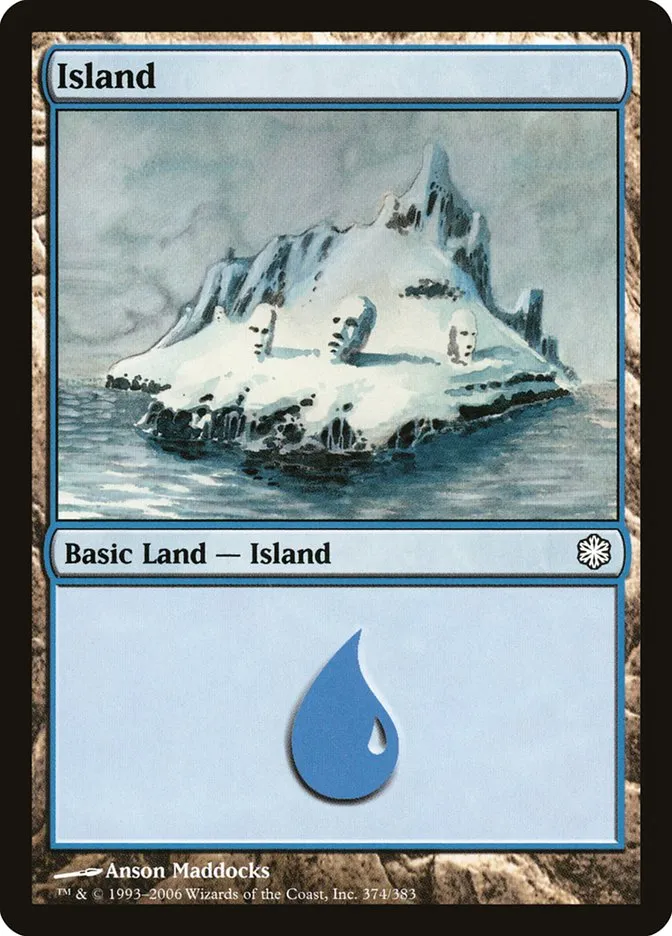 2006 Coldsnap Theme Decks Island #374 common card image