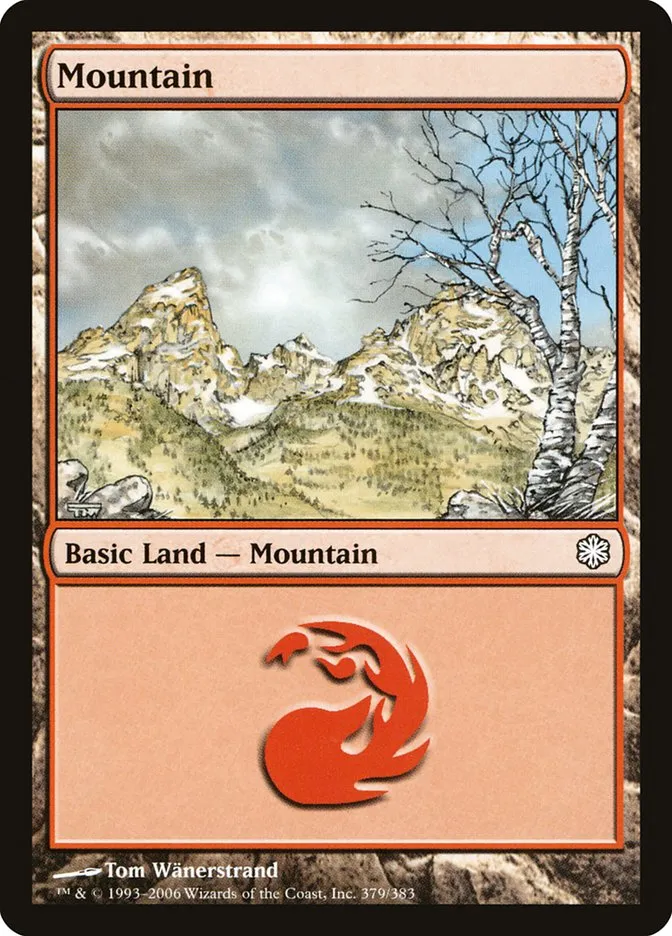 2006 Coldsnap Theme Decks Mountain #379 common card image