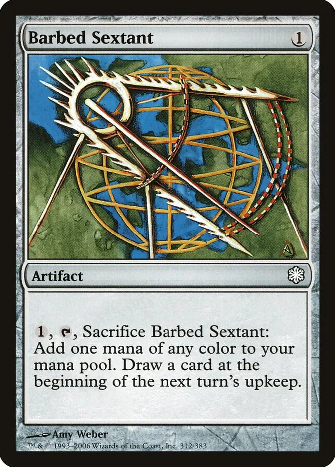 2006 Coldsnap Theme Decks Barbed Sextant common #312 common card image