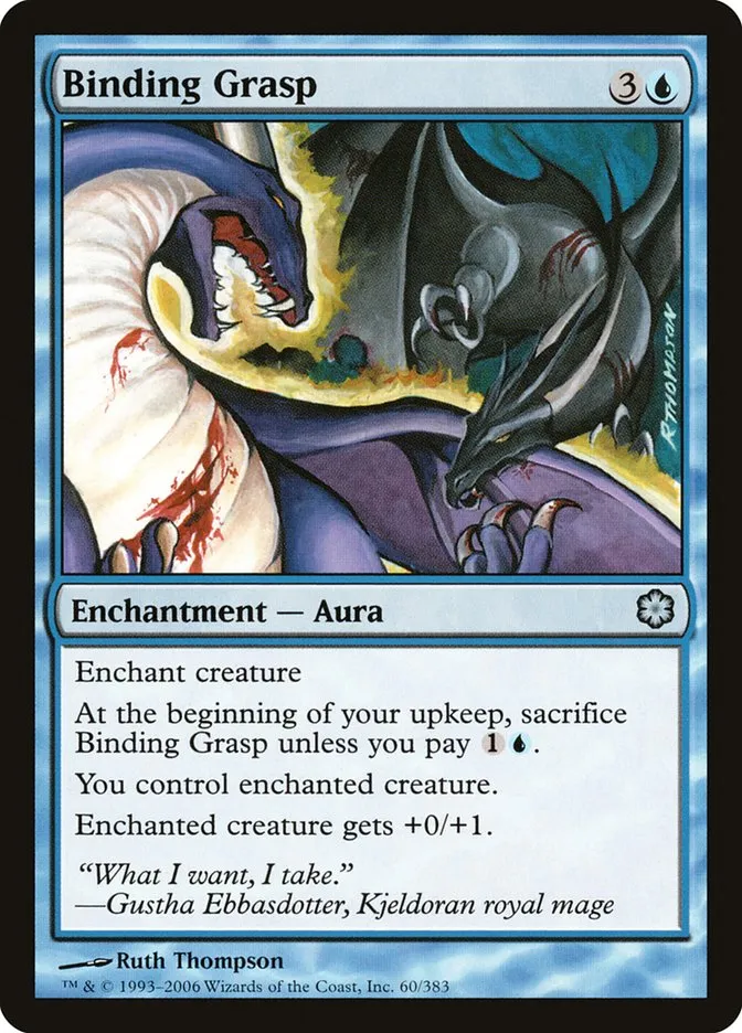 2006 Coldsnap Theme Decks Binding Grasp uncommon #60 uncommon card image