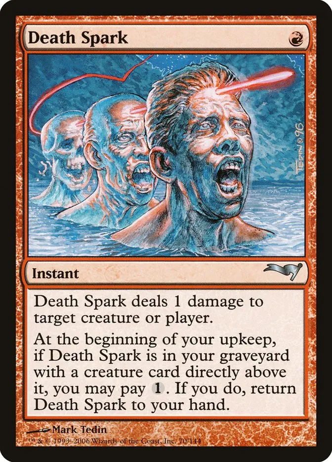 2006 Coldsnap Theme Decks Death Spark uncommon #70 uncommon card image