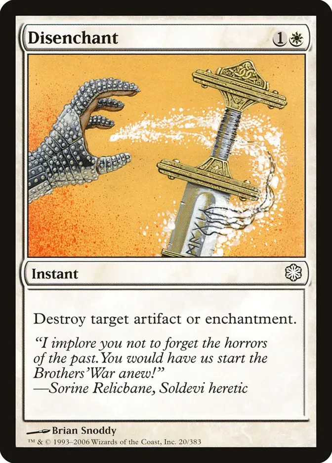 2006 Coldsnap Theme Decks Disenchant common #20 common card image