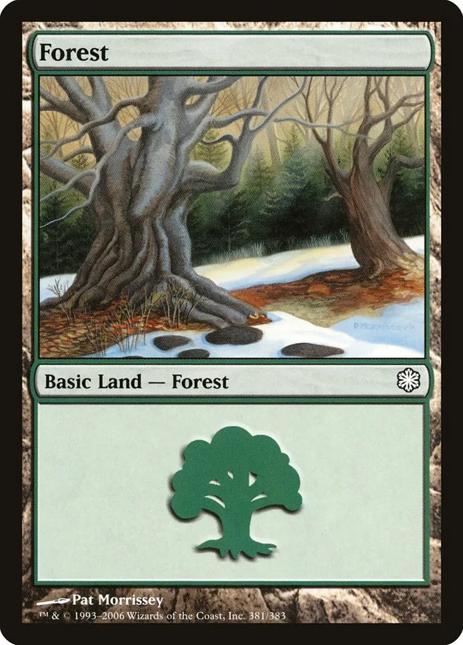 2006 Coldsnap Theme Decks Forest common #381 common card image