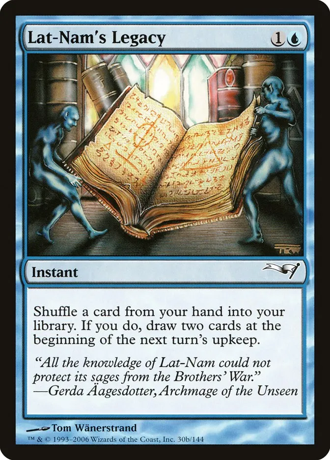 2006 Coldsnap Theme Decks Lat-Nam's Legacy common #30b common card image