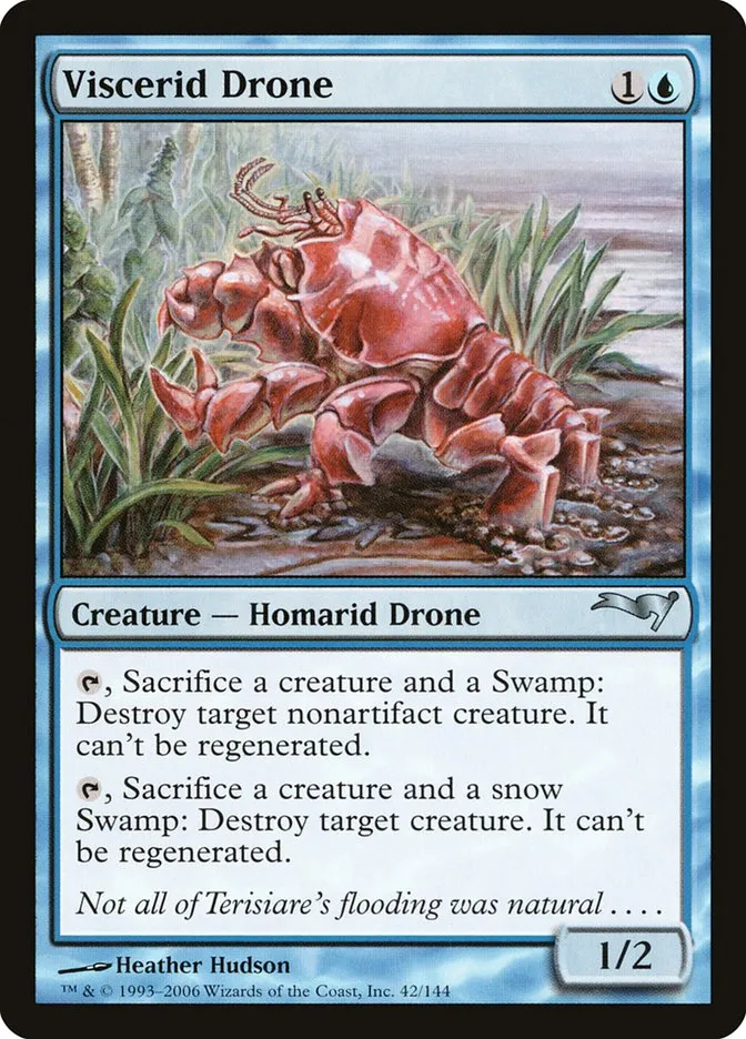 2006 Coldsnap Theme Decks Viscerid Drone uncommon #42 uncommon card image
