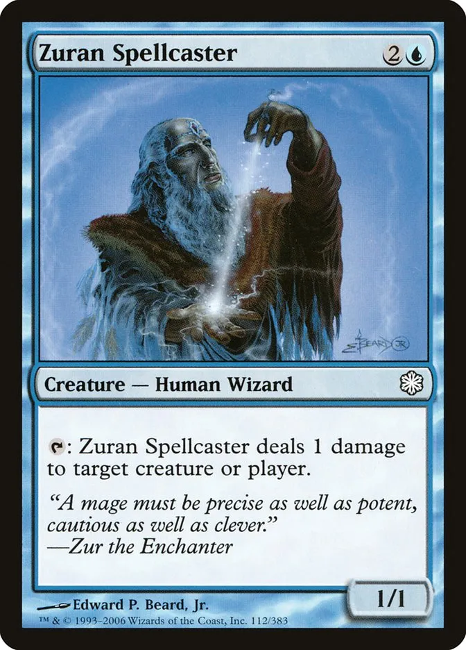 2006 Coldsnap Theme Decks Zuran Spellcaster common #112 common card image